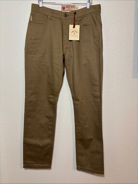 Iron & Resin Dark Khaki Tradesman Pants Size 32x32 | casual | capsule wardrobe